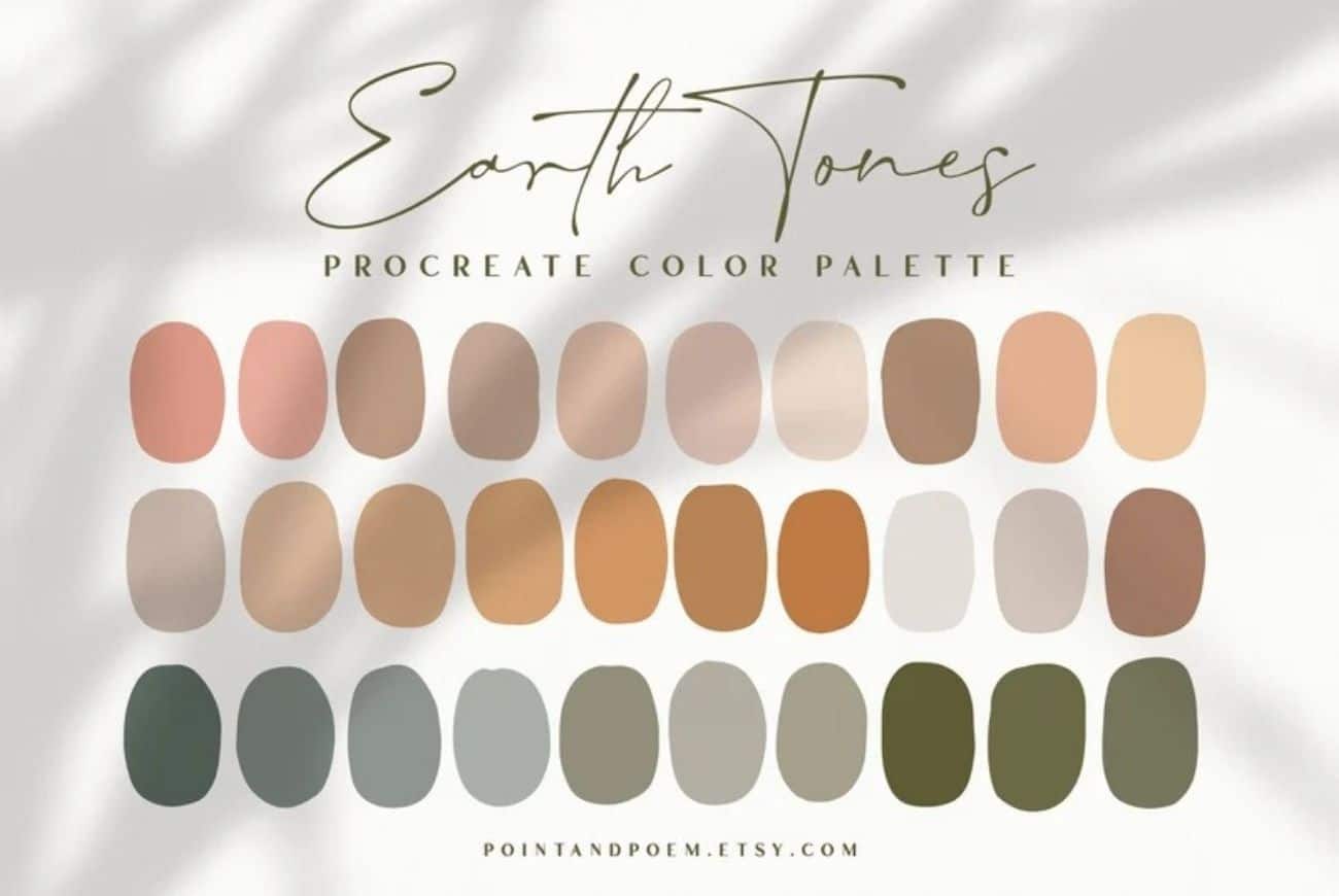 Procreate Color Palette | Earth Tones
