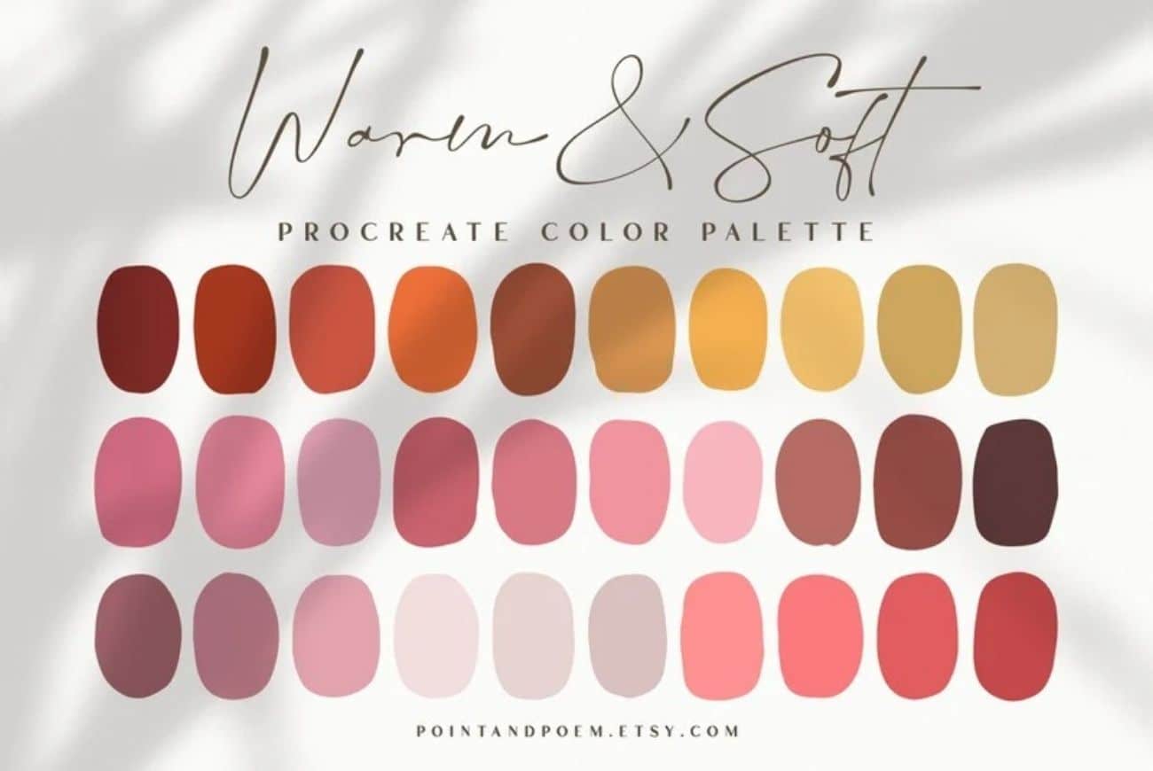 Procreate Color Palette | Warm & Soft