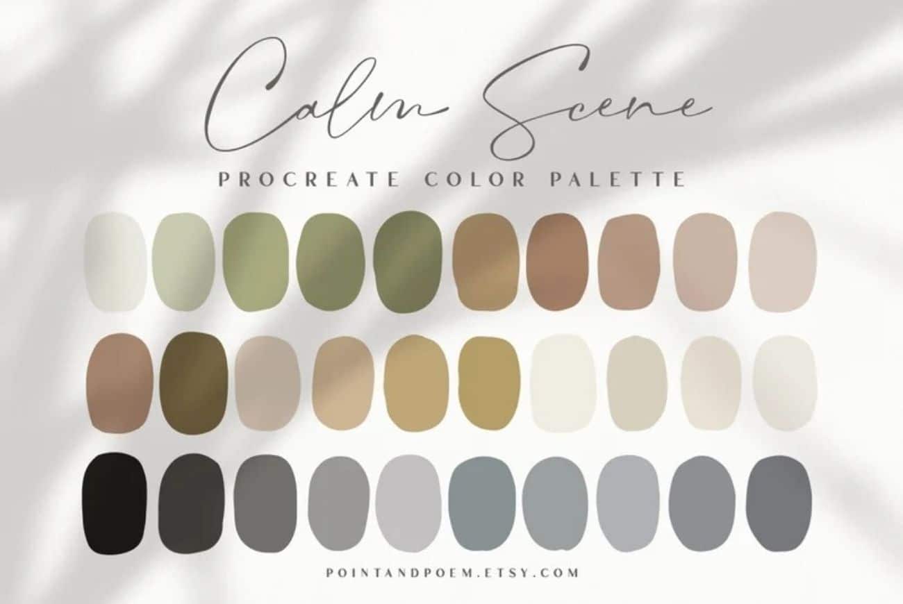 Procreate Color Palette | Calm Scene