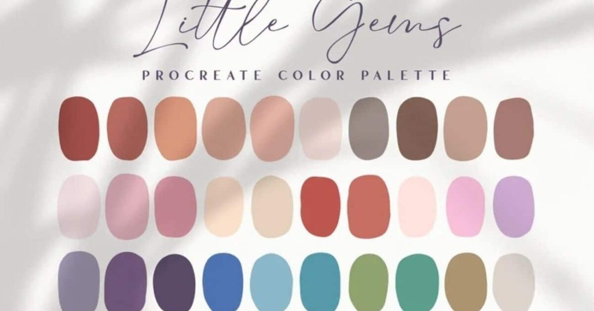 Procreate Color Palette | Little Gems | Brush Galaxy