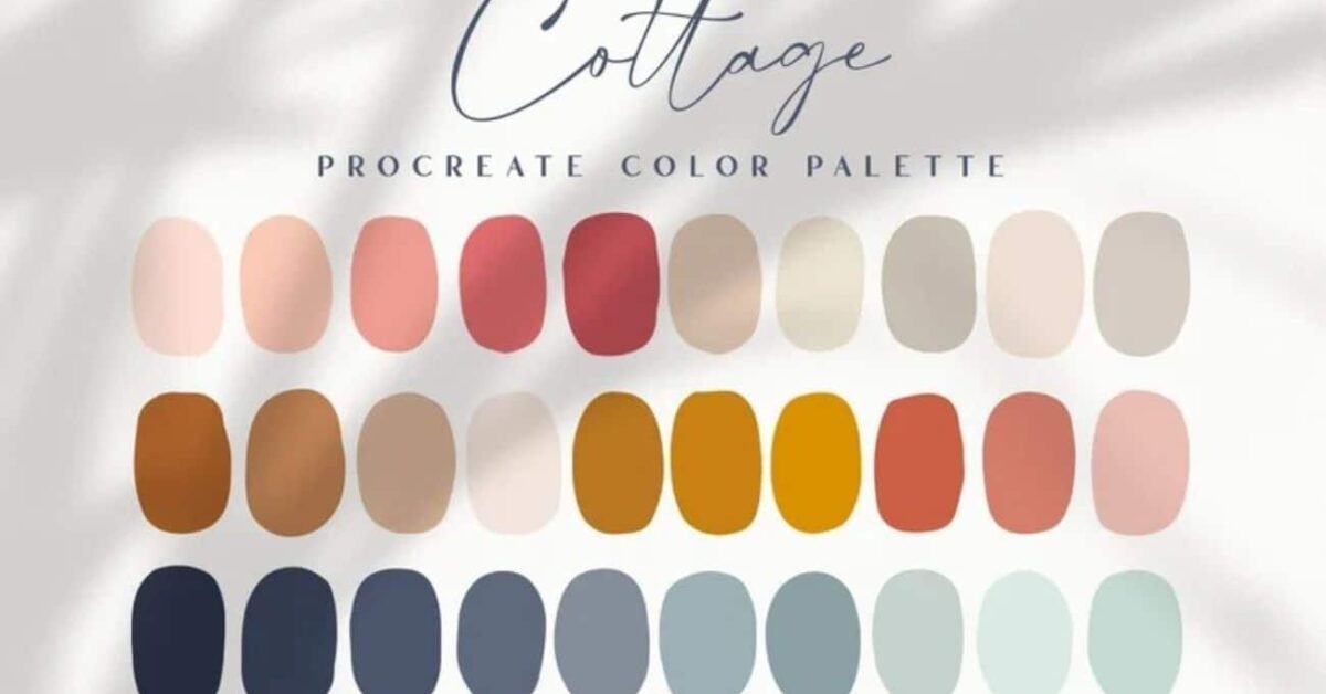 Procreate Color Palette | Cottage | Brush Galaxy