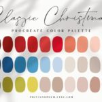 Procreate Color Palette | Classic Christmas