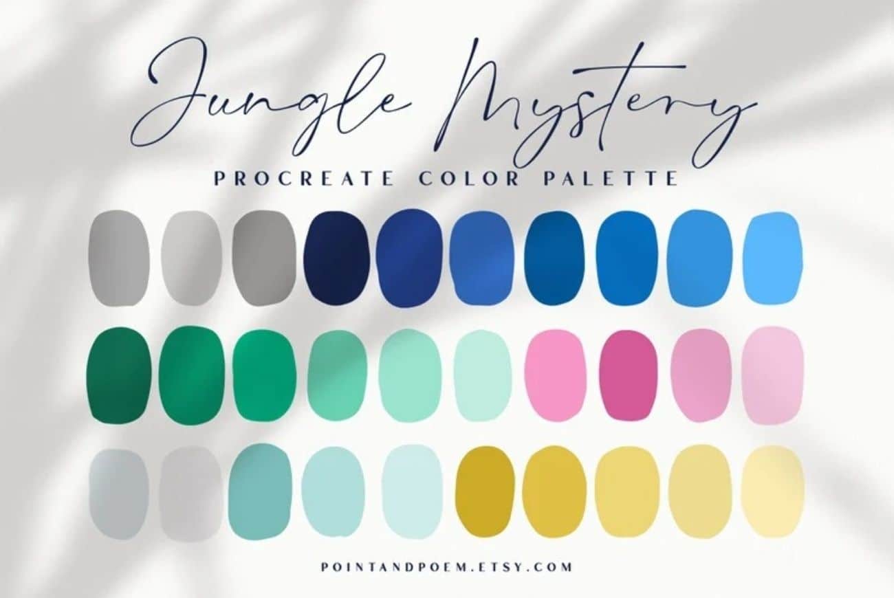 Procreate Color Palette | Jungle Mystery