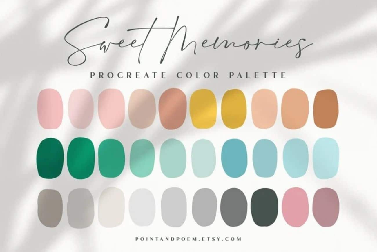 Procreate Color Palette | Sweet Memories