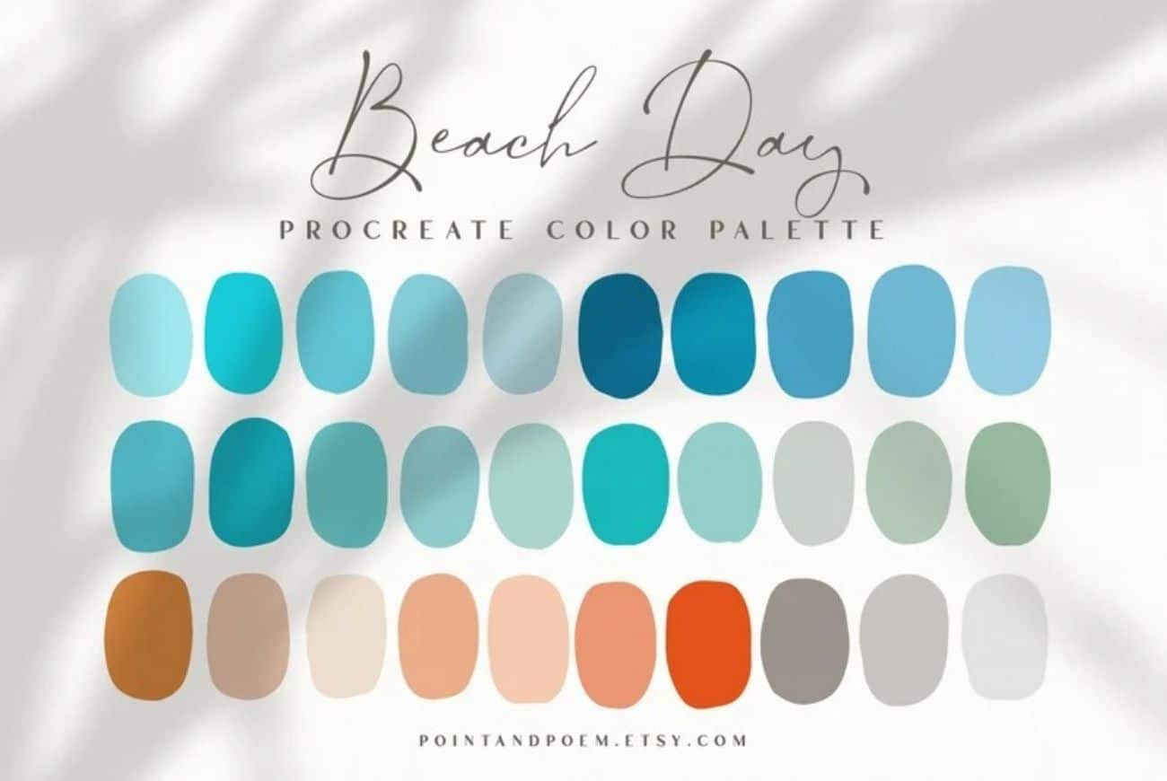 Procreate Color Palette | Beach Day