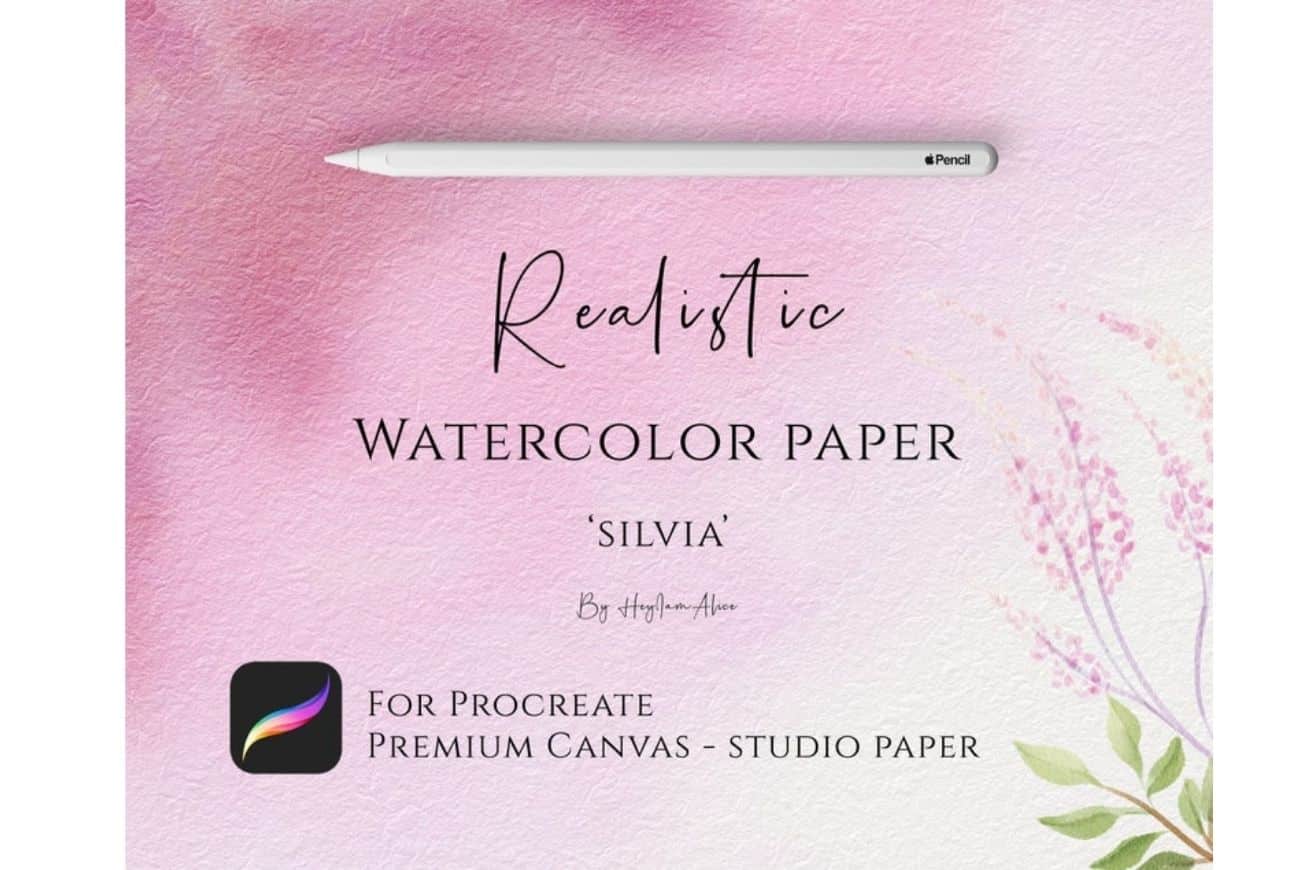 Procreate Watercolor Paper Canvas-SILVIA