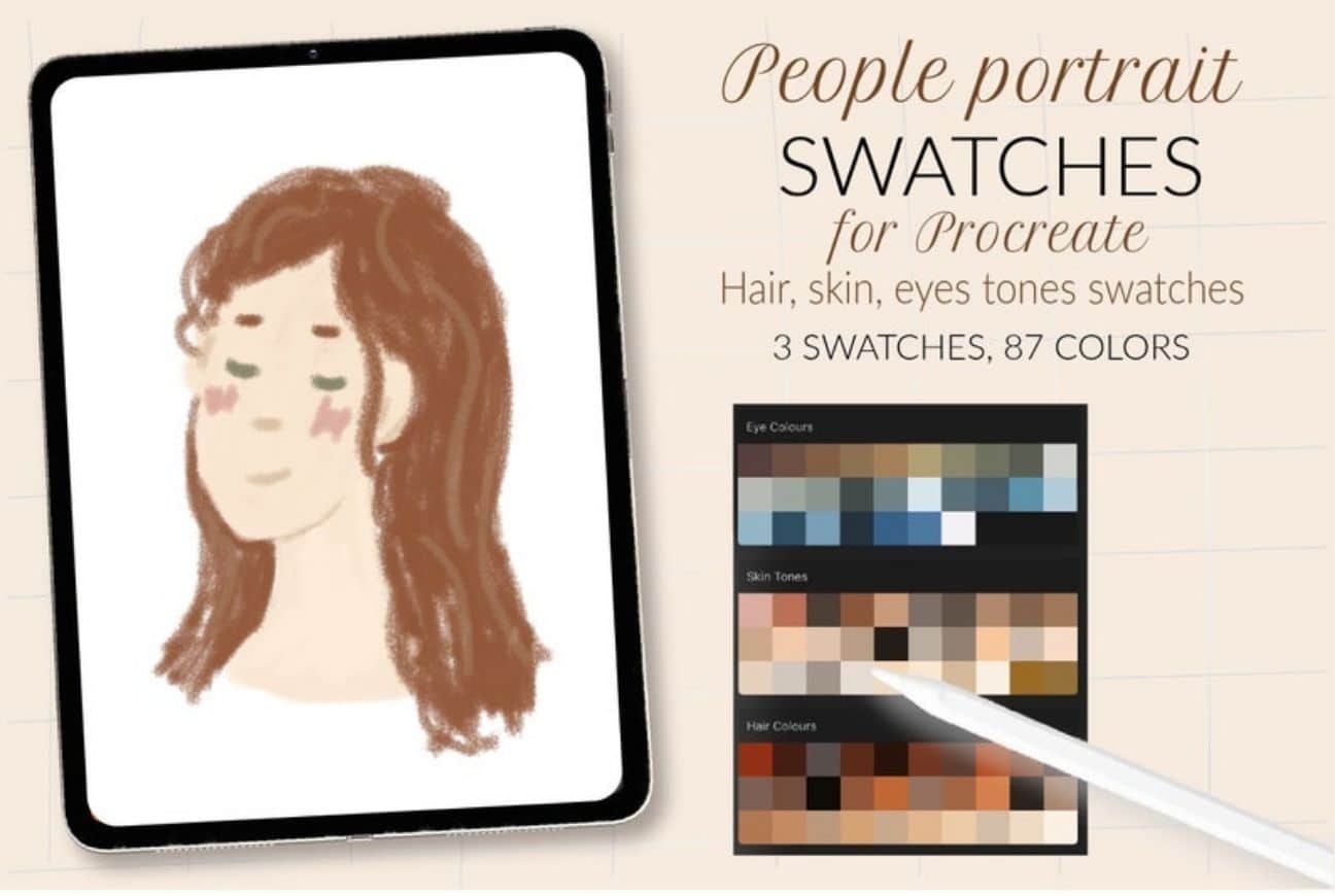 People Portrait Swatches for Procreate