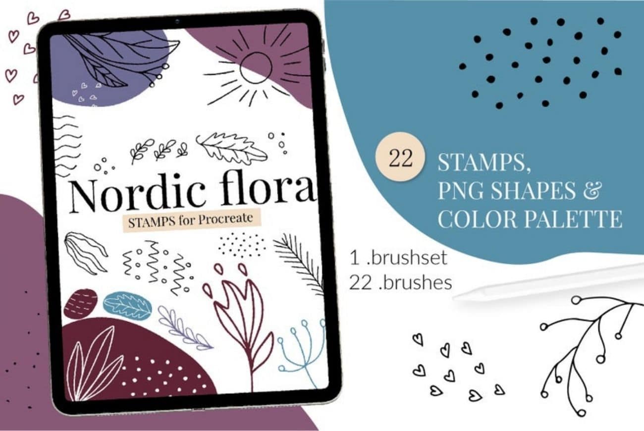 Floral Stamps for Procreate