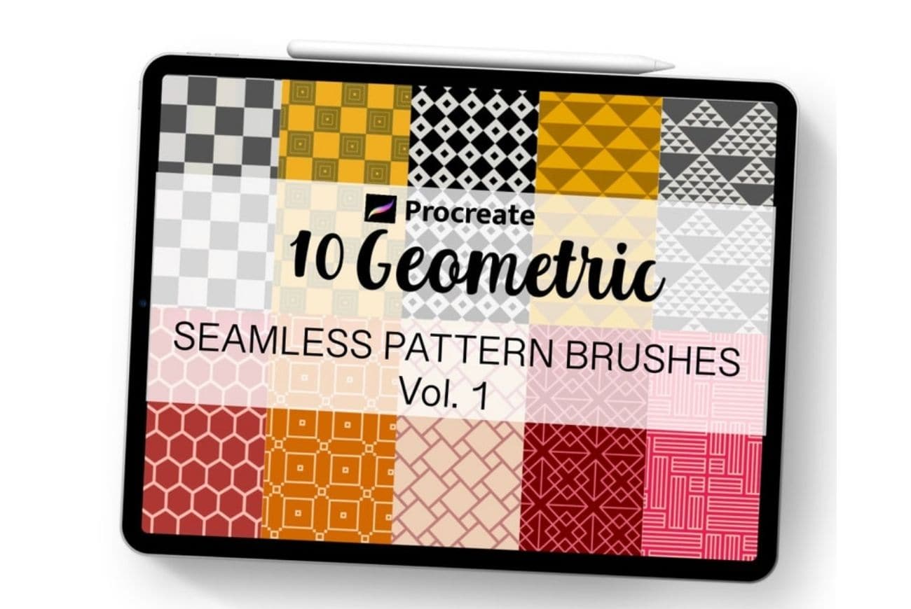 10 Procreate Geometric Pattern Brushes
