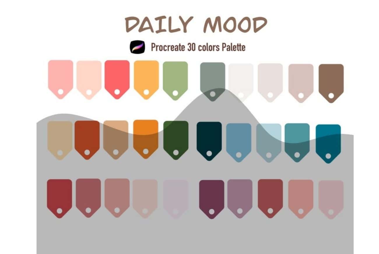 Procreate Daily mood Color Palette