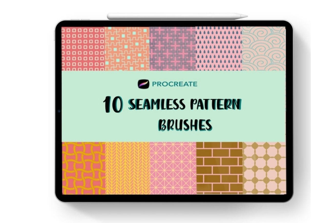 Procreate-10 Seamless Pattern Brushes