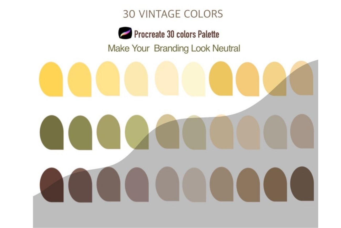 Procreate Vintage Natural Color Palette