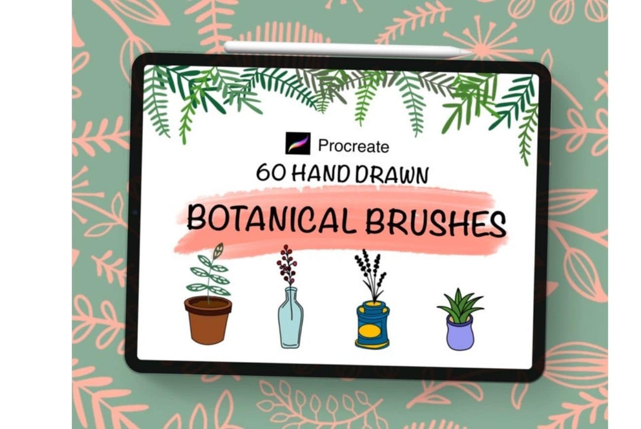 Procreate Botanical Brushes/hand drawn