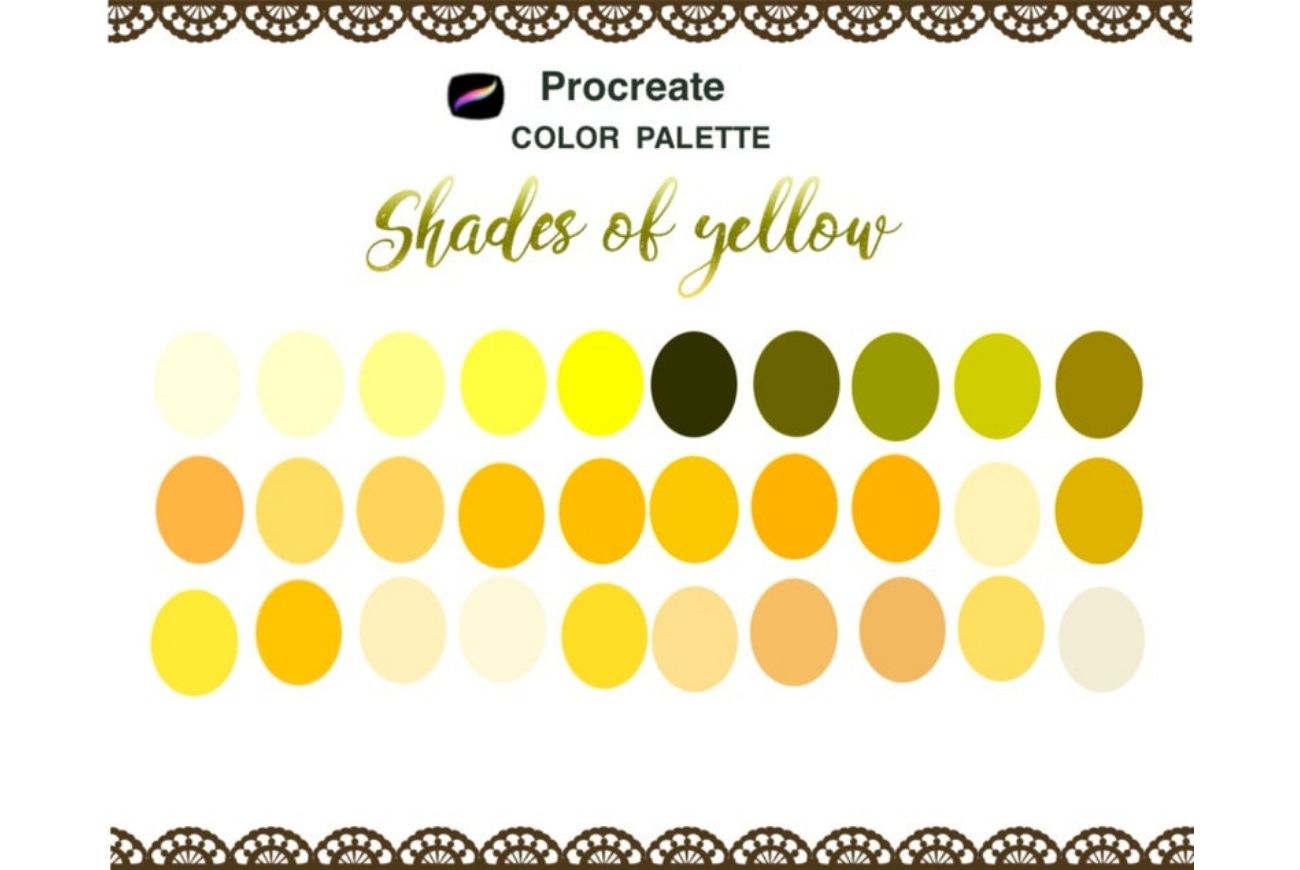 Shades of Yellow Color Palette
