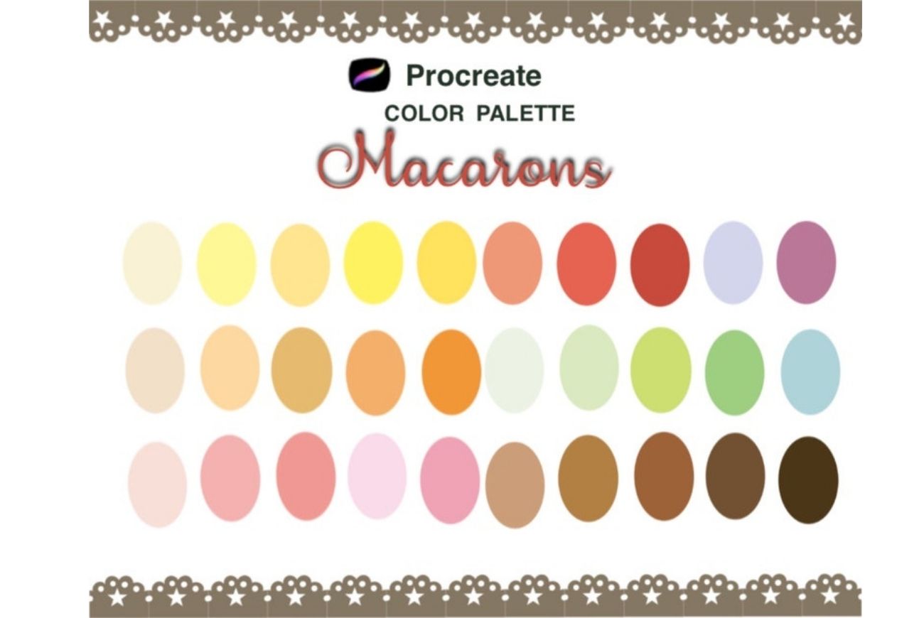 Procreate Macarons Color Palette