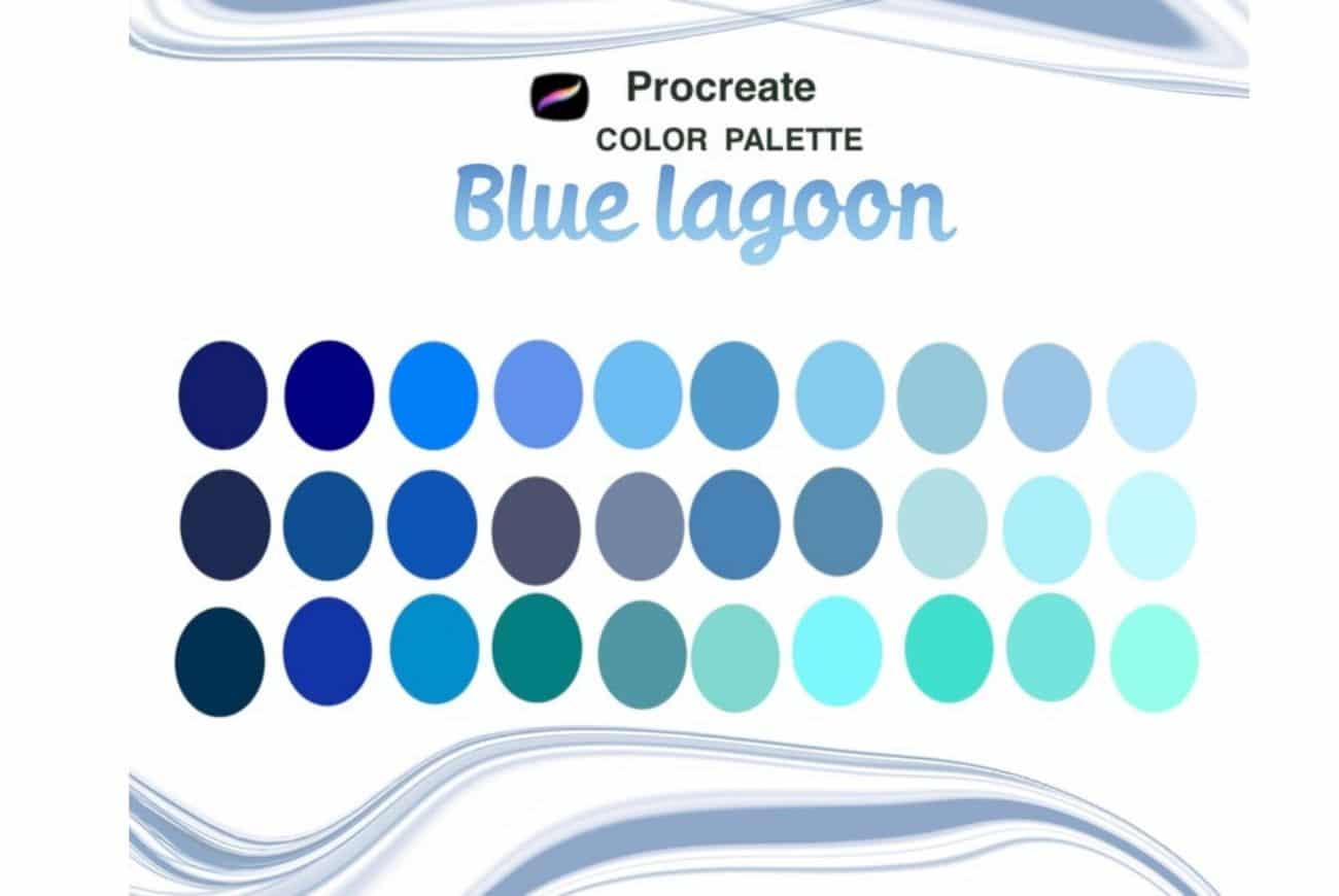 Procreate Blue Lagoon Color Palette