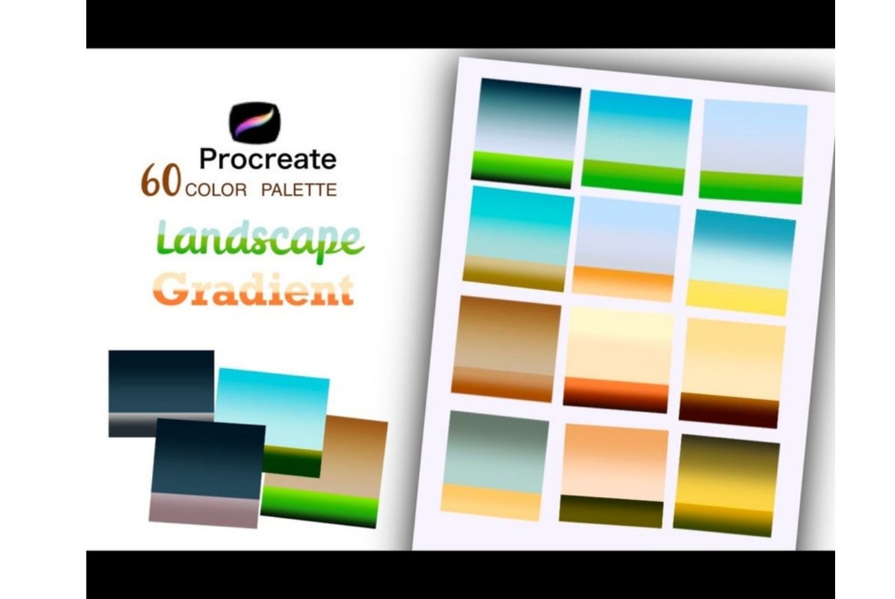 Procreate Landscape Gradient Color Palette
