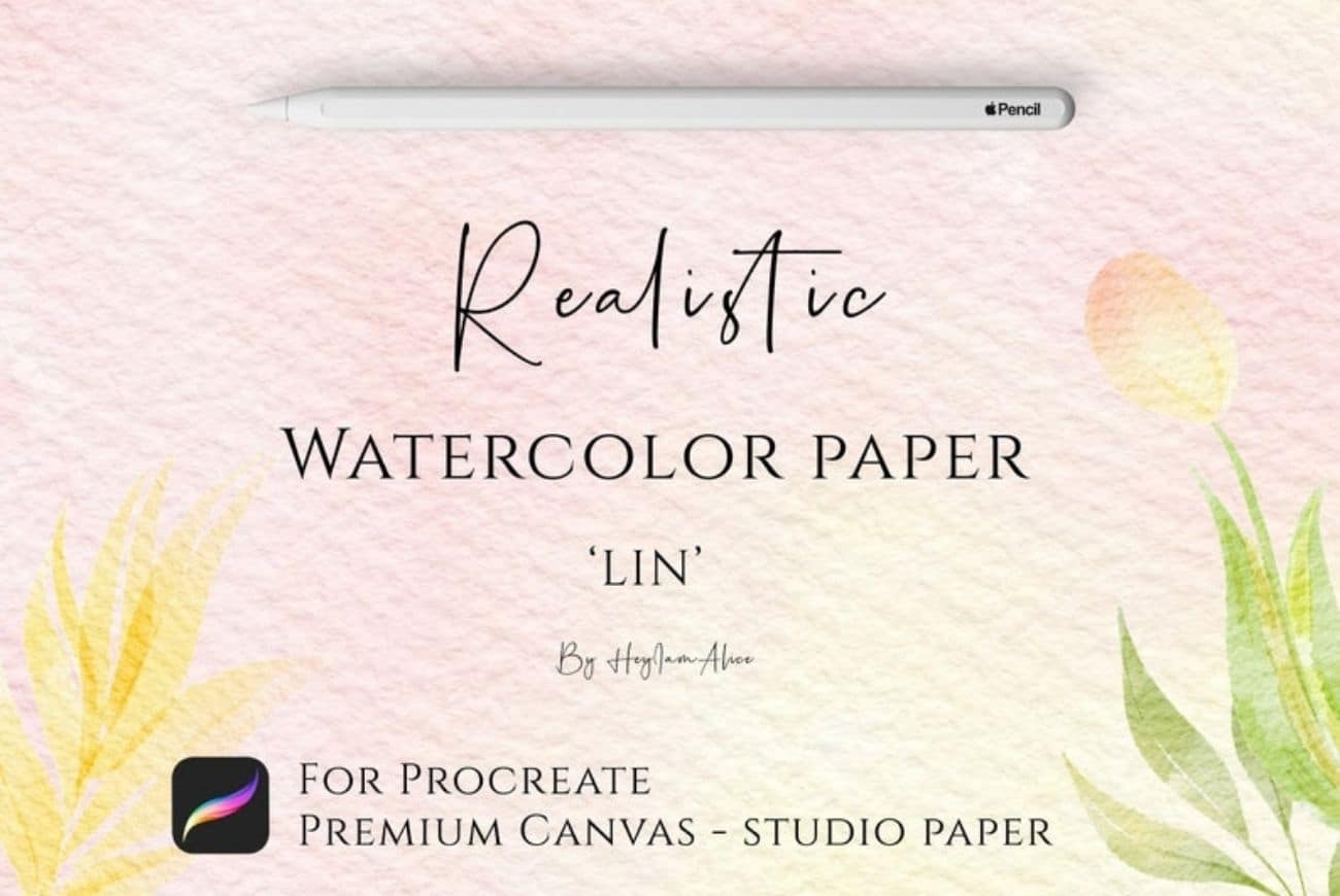 Procreate Watercolor Paper Canvas-LIN