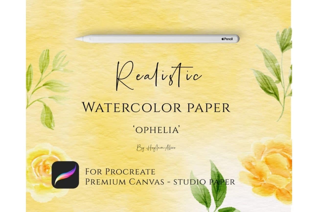 Procreate Watercolor Paper Canvas-OPHELIA