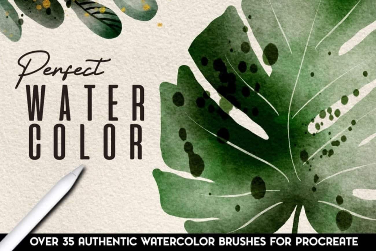 Perfect Gold Effect Watercolor Brushes