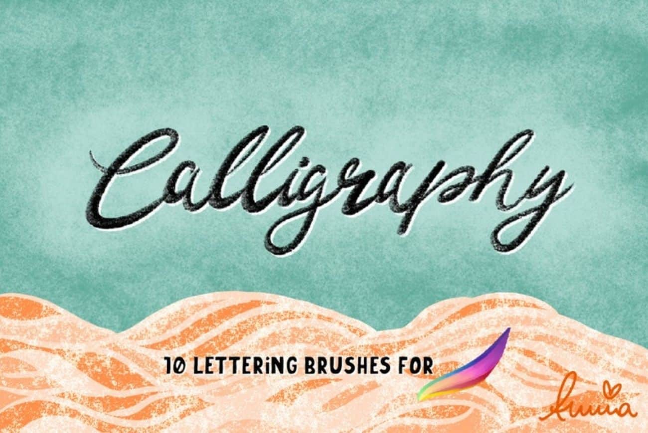 CALLIGRAPHY–10 Gorgeous Procreate Brushes