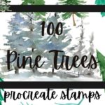 100 Pine Tree Stamps
