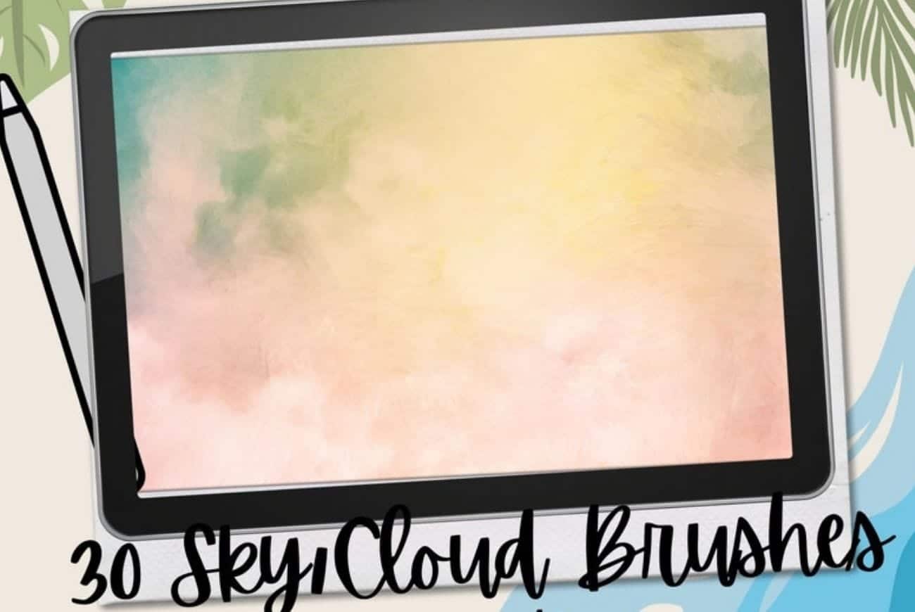30 Sky Stamp Brushes for Procreate