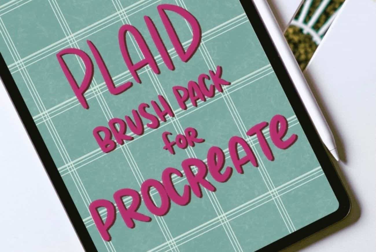 Plaid Brush Pack for Procreate