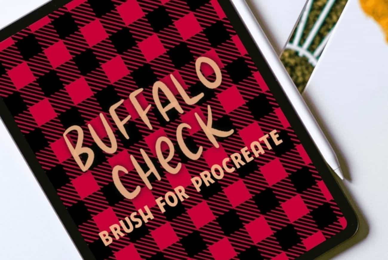 Buffalo Check Brush for Procreate