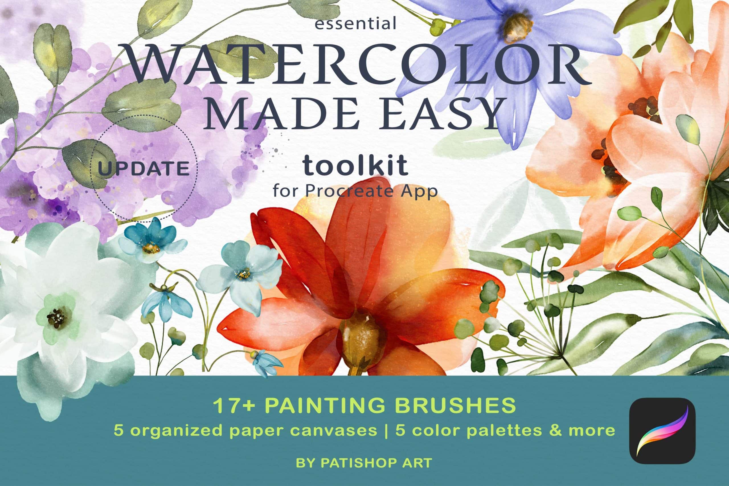 Watercolor Painting Brushes for Procreate