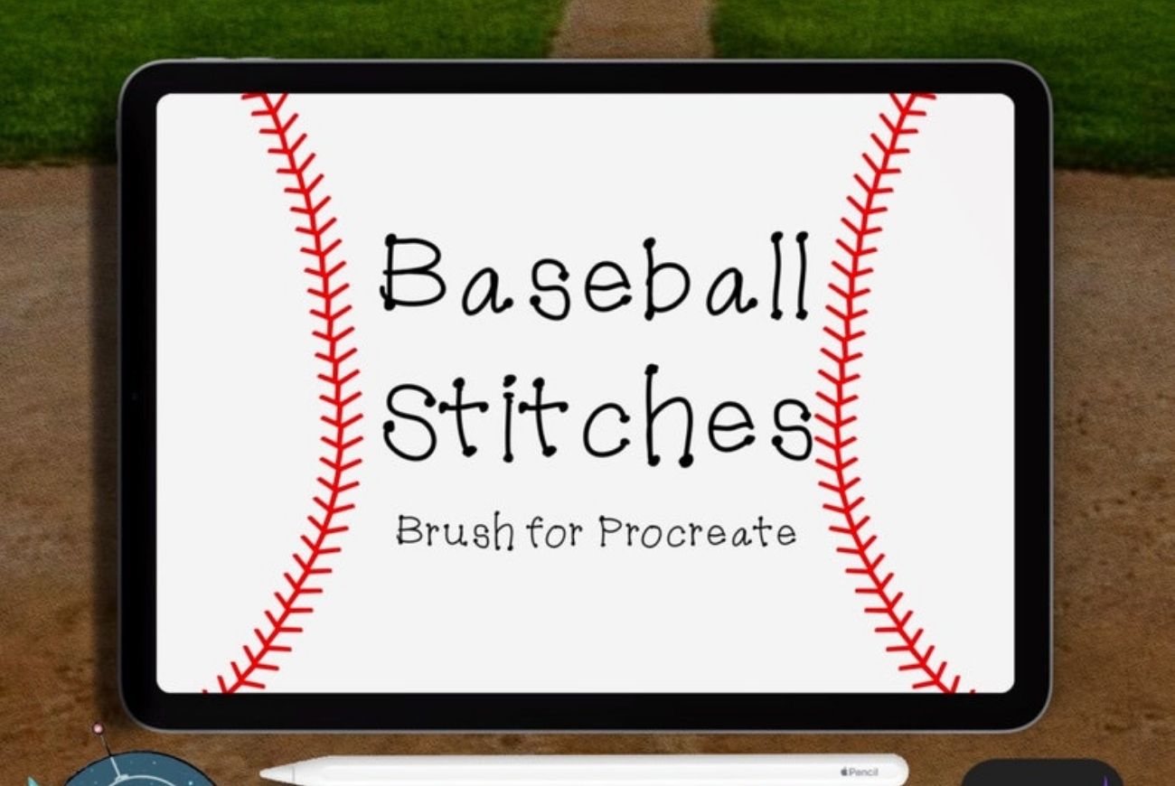 Baseball Stitches Brushes For Procreate