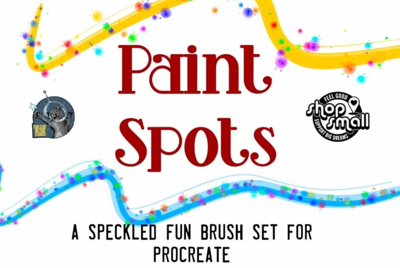 Paint Spots Brush Set for Procreate