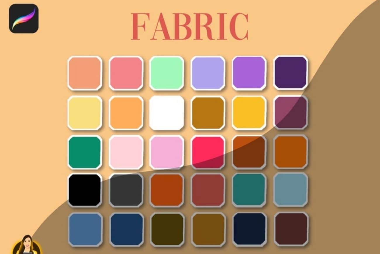 Fabric Procreate Color Palette | 30 Swatches