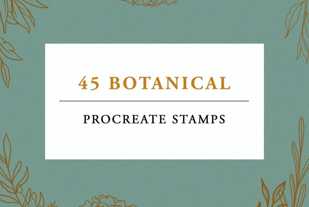 Procreate Botanical Stamp Brushes