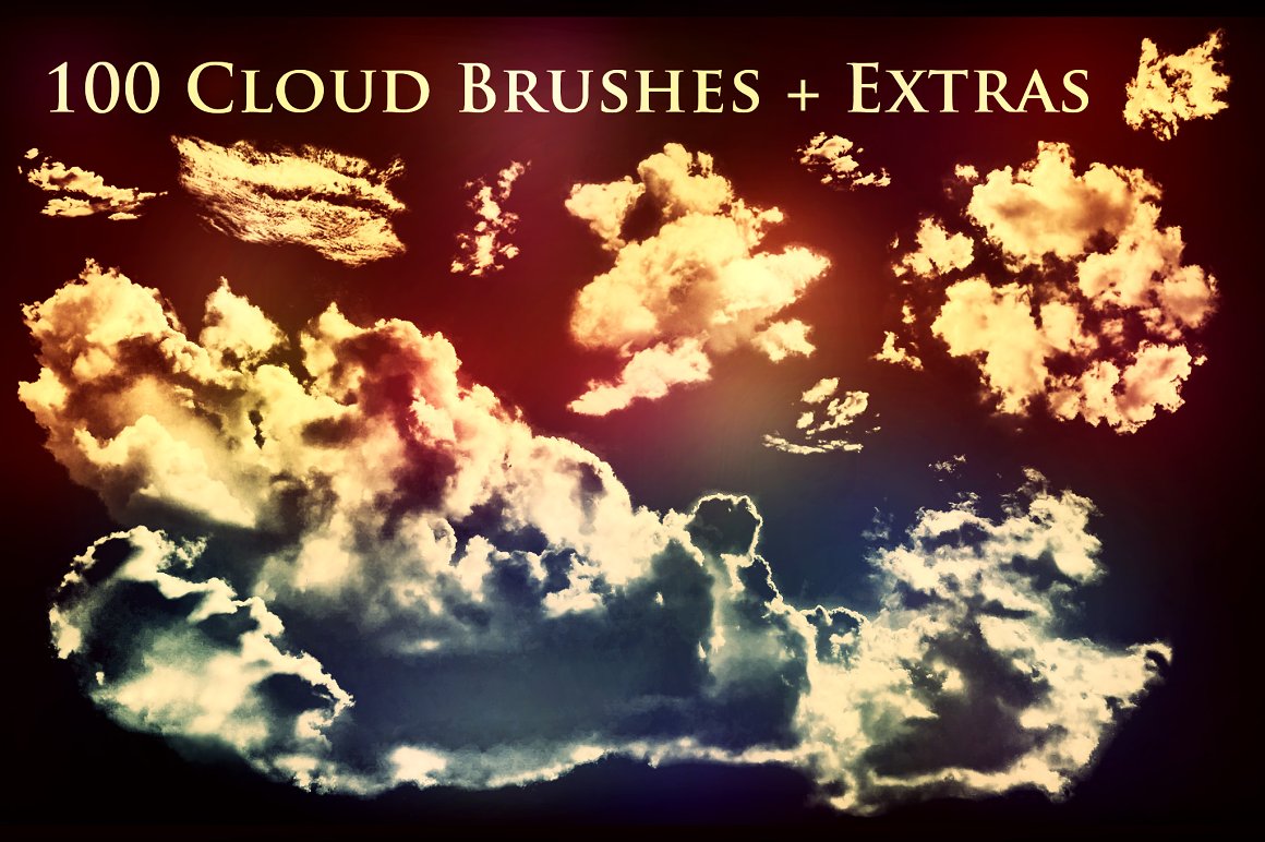 100 Cloud Brushes