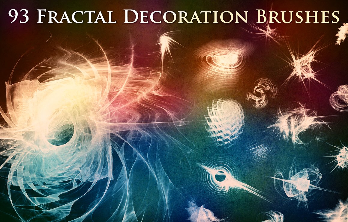 93 Fractal Decoration Brushes