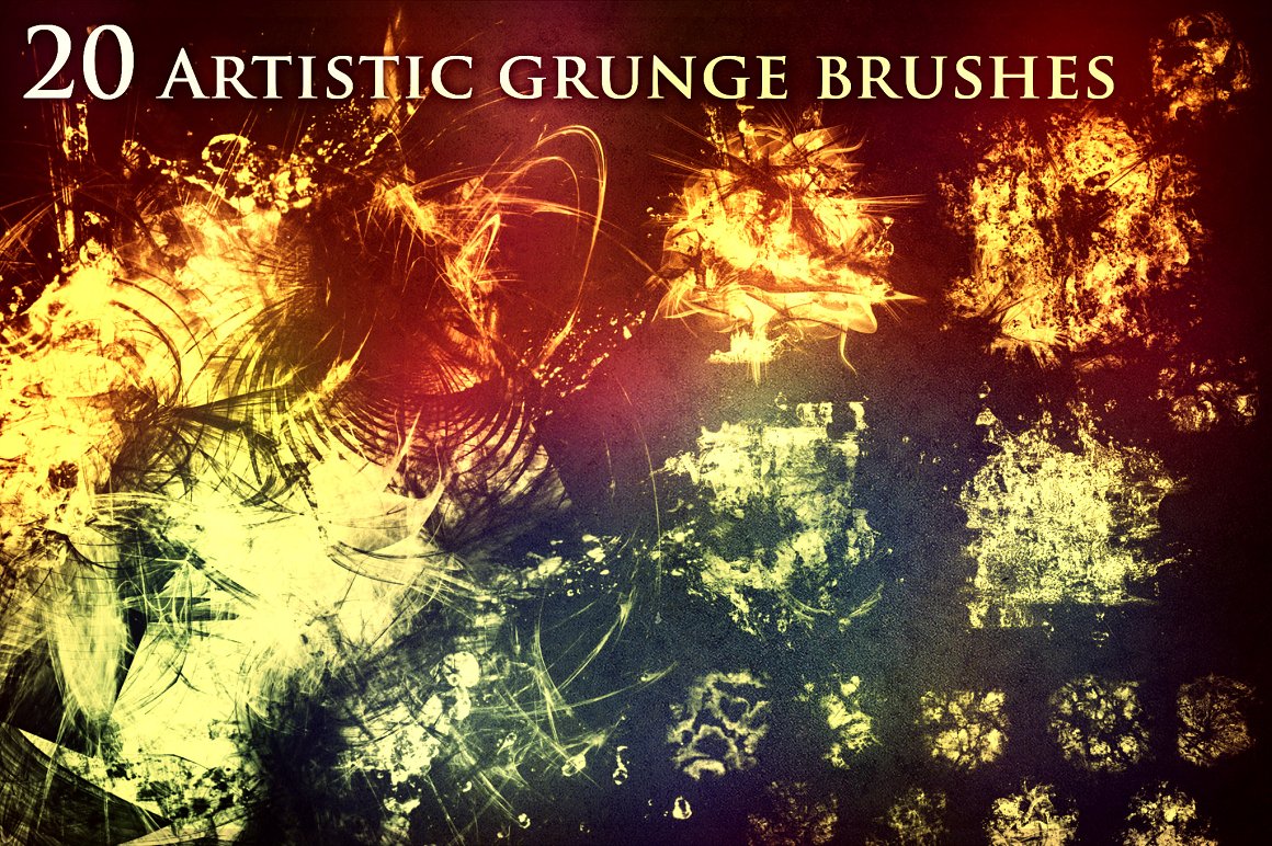 21 Artistic Grunge Brushes