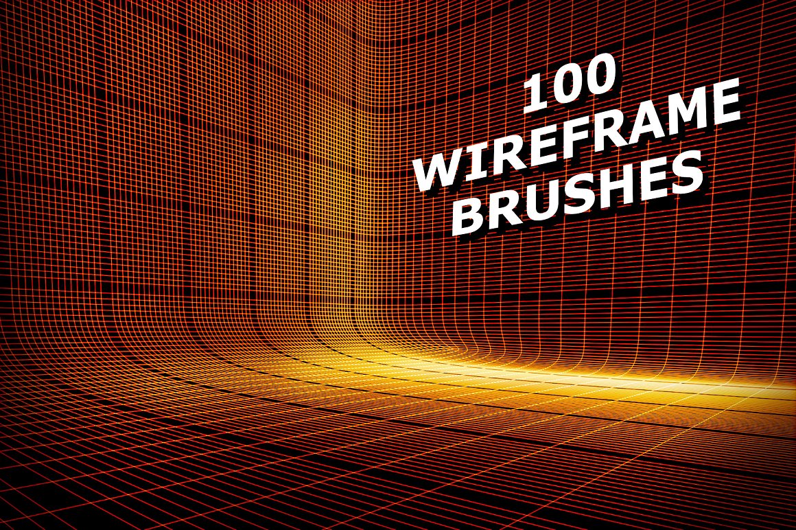 100 Wireframe Procreate Brushes