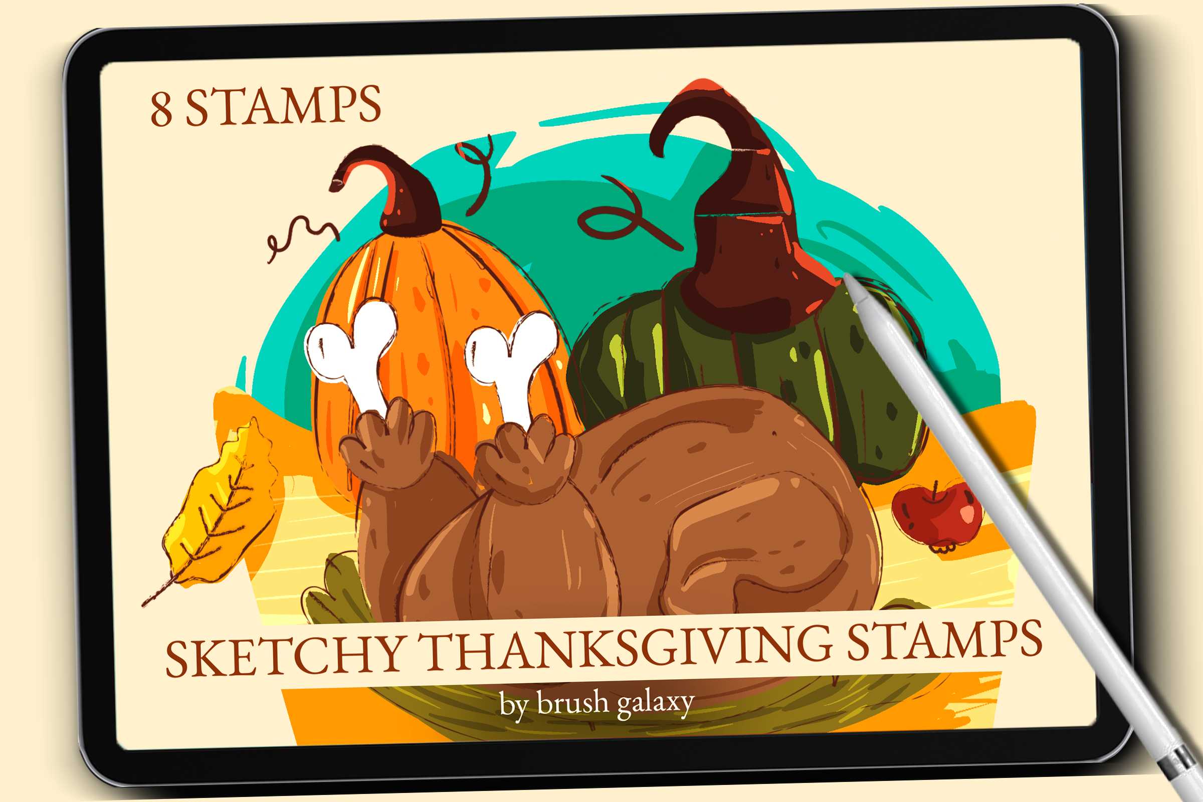 Sketchy Thanksgiving Brushes