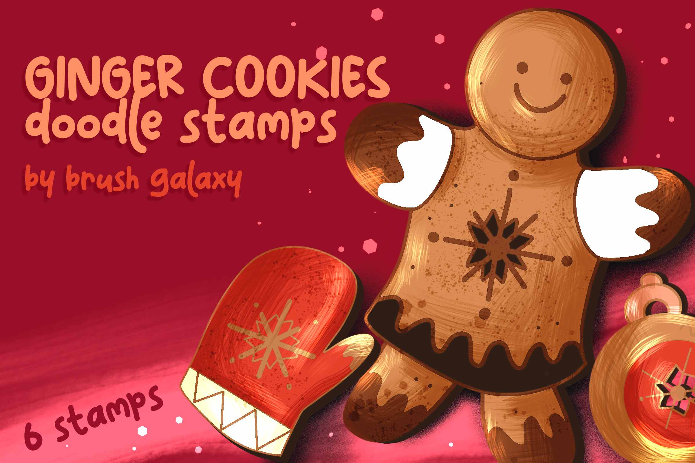 Ginger Cookies Doodle Stamps