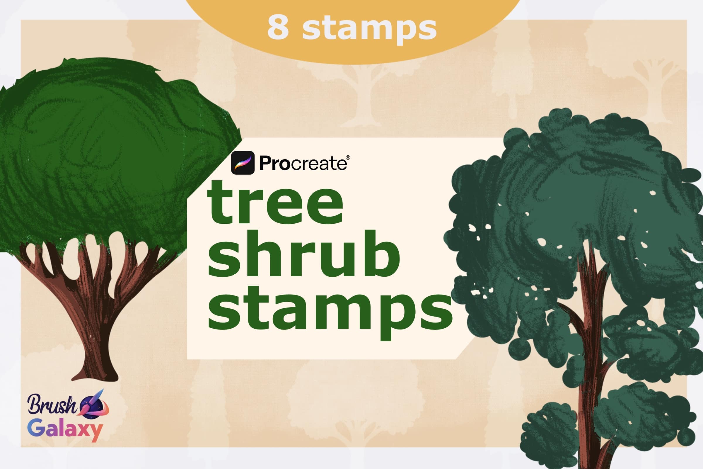 Tree Shrub Stamp Set Vol 2
