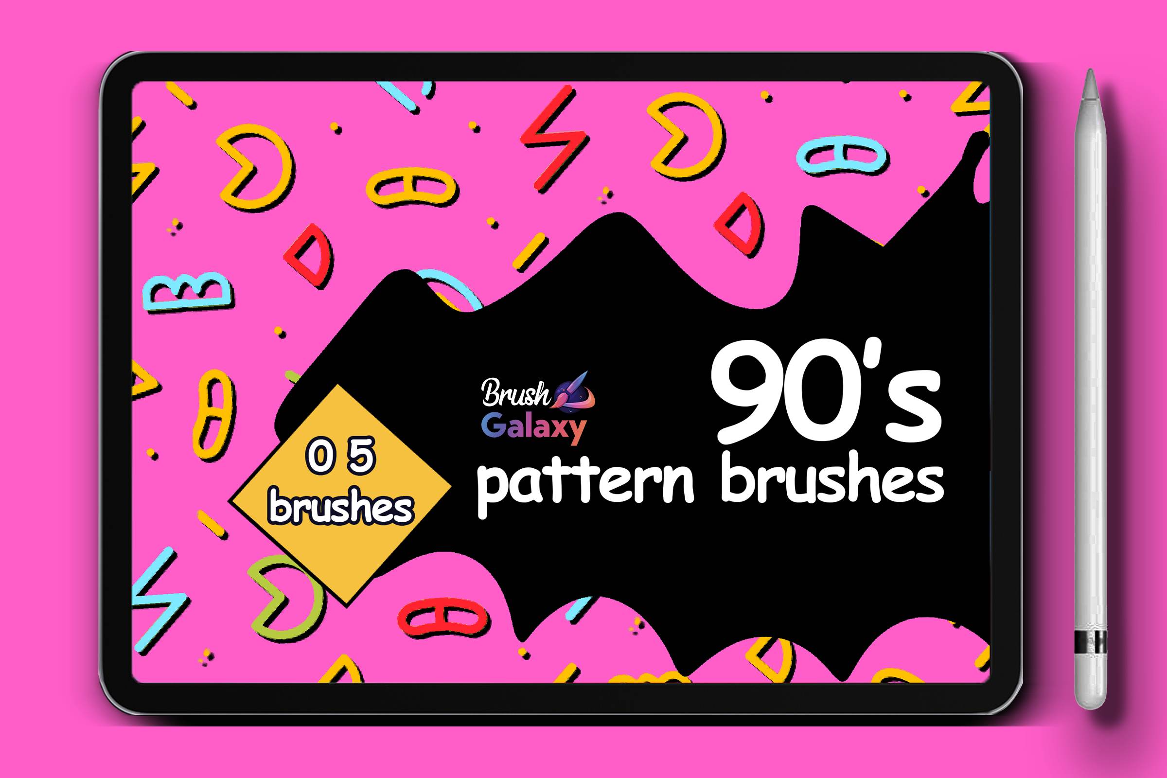 90’s Pattern Brush Set