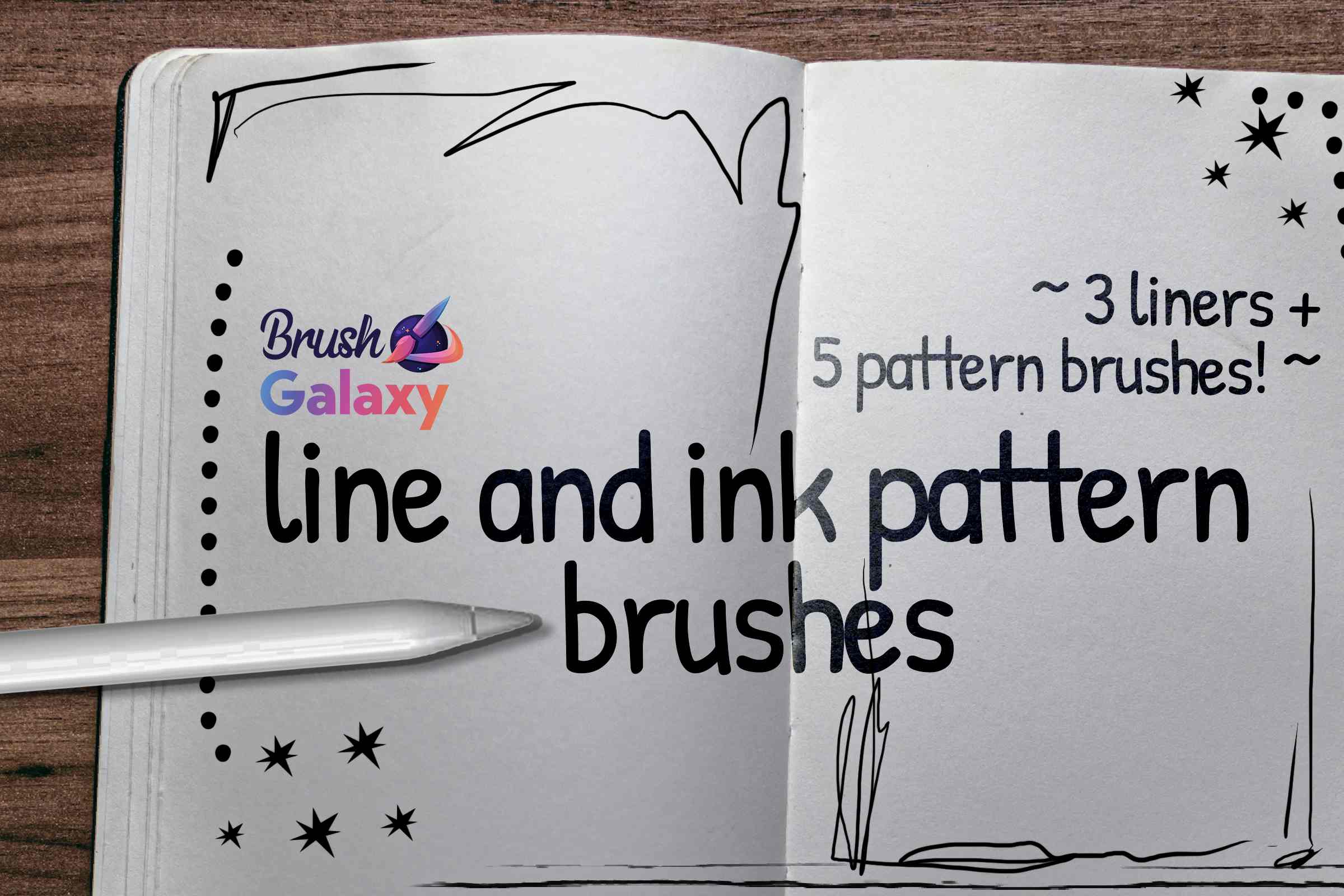 Line and Ink Pattern Brushes