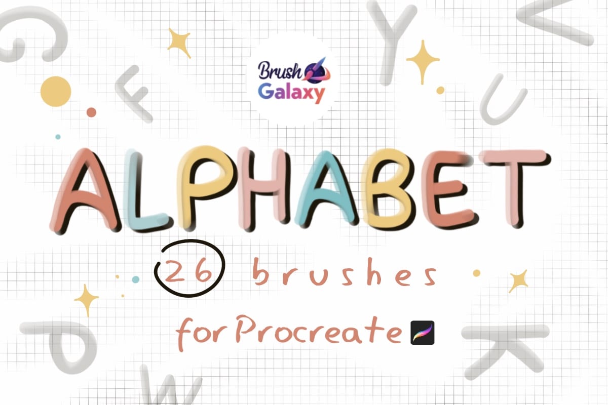 Alphabet Stamp Brushes Vol 2