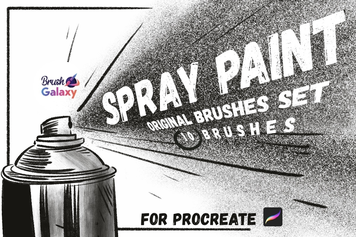 Spray Paint Brush Set
