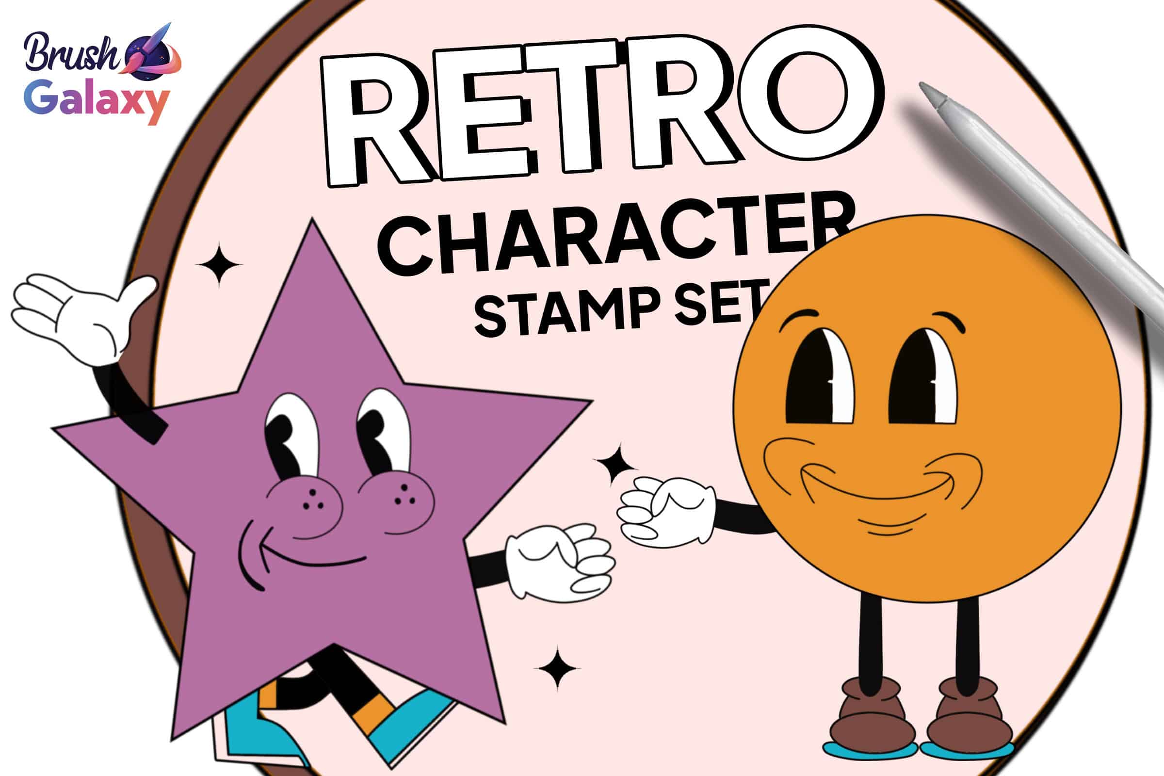 Retro Character Stamp Set Vol 2