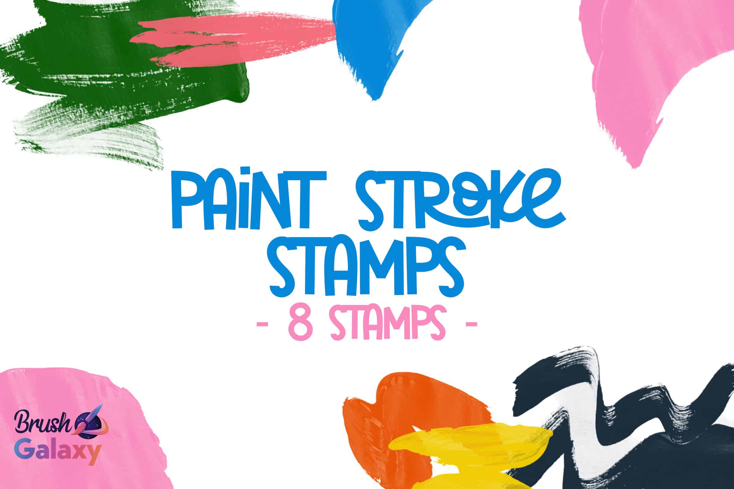 Paint Stroke Stamp Set Vol 2