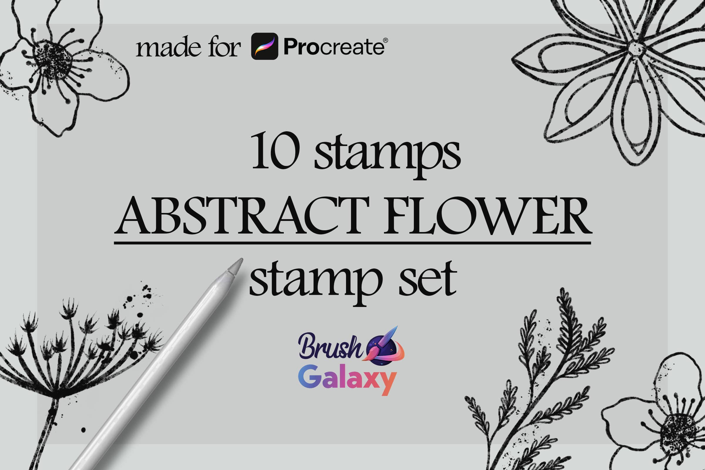 Abstract Flower Stamp Set Vol 2