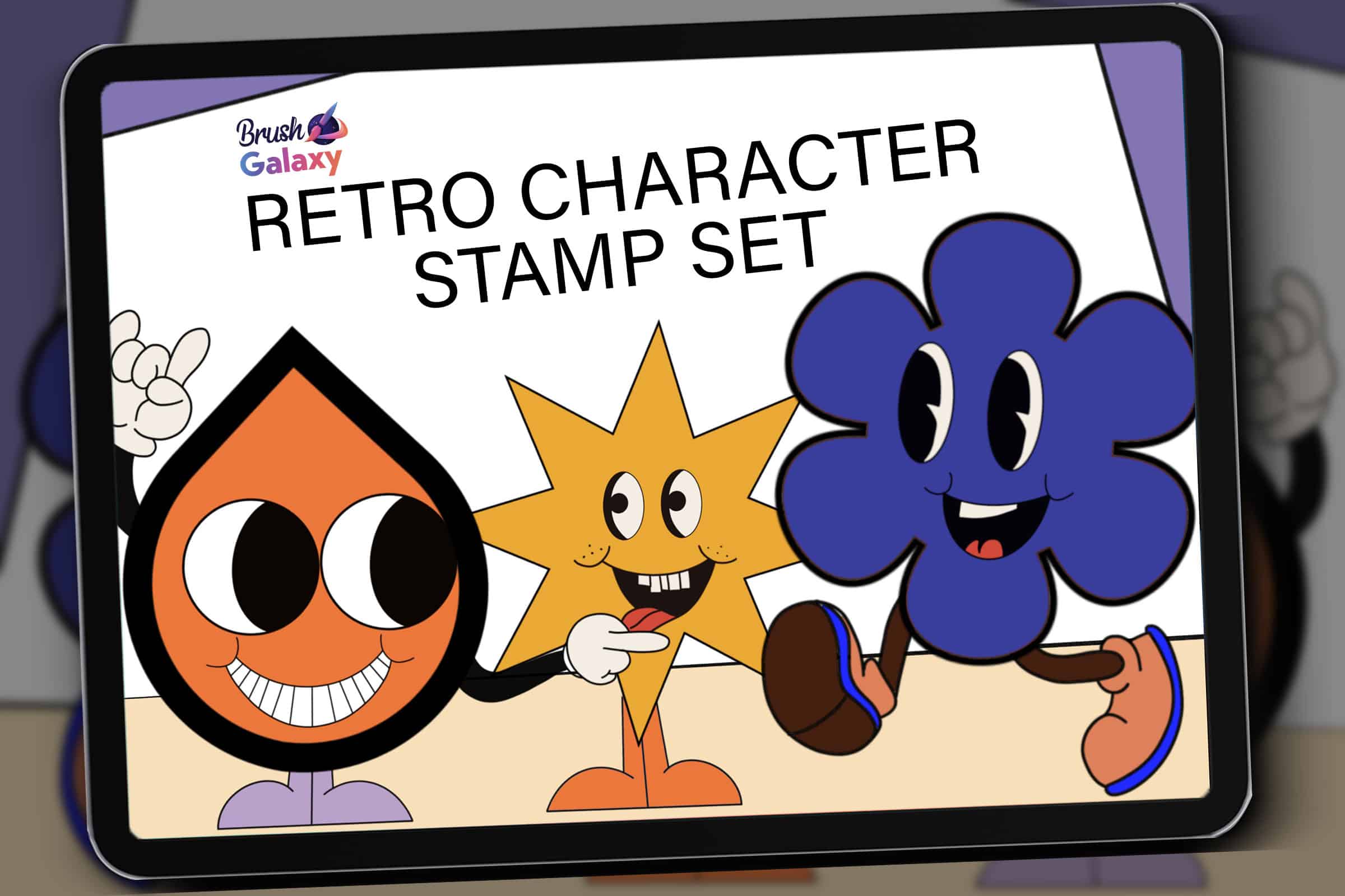 Retro Character Stamp Set Vol 3