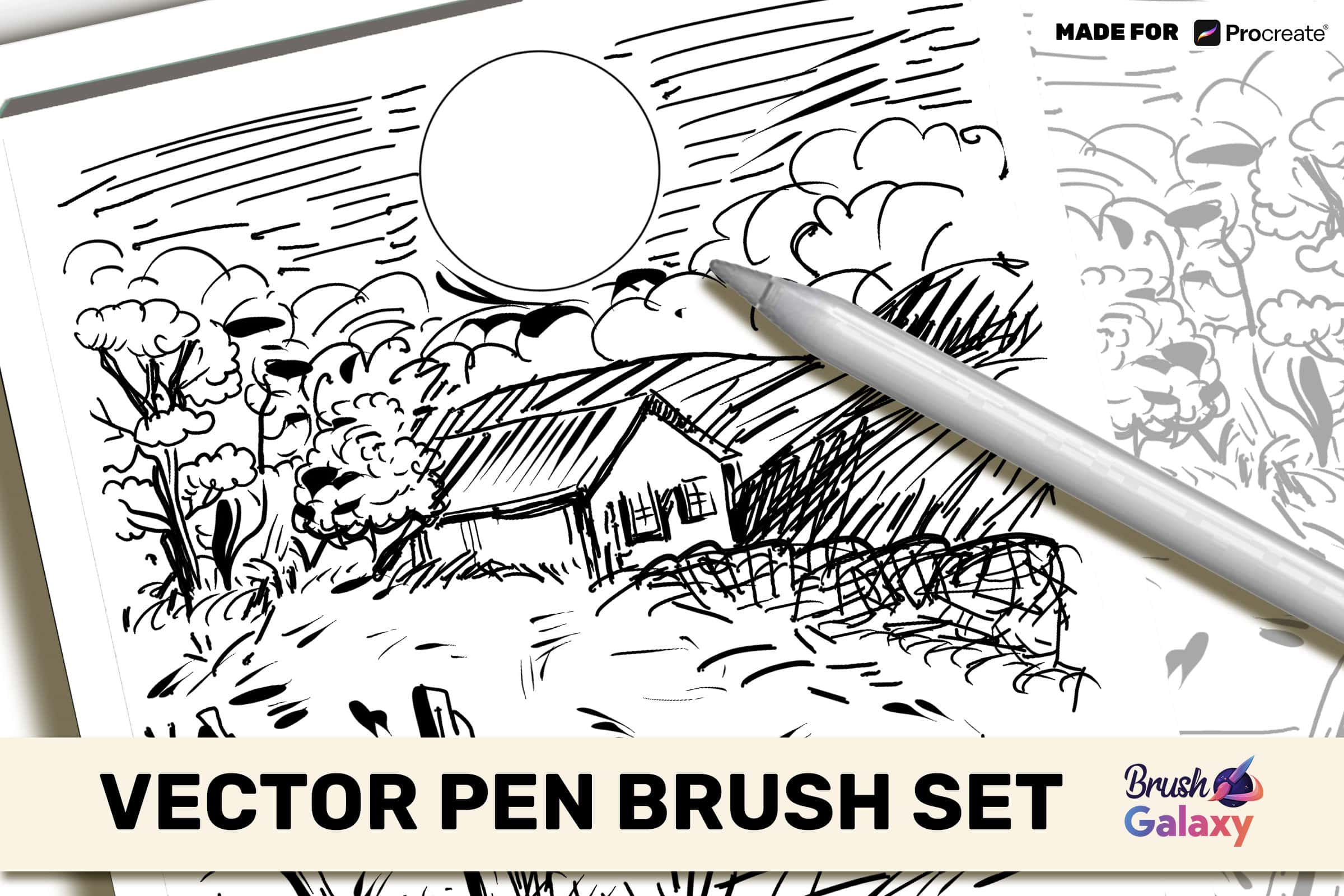 Vector Pen Brush Set Vol 2